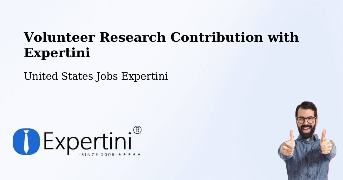 Volunteer Research Contribution Program – Pilot Point - United States Jobs Expertini